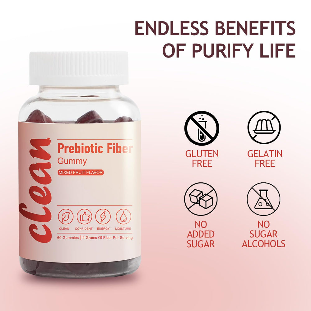 EXISHRED Clean Fiber Gummy box with wrappers for on-the-go use.