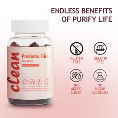 EXISHRED Clean Fiber Gummy box with wrappers for on-the-go use.