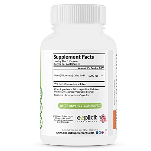 eXplicit Supplements dried onion bulbs image highlights natural source behind the supplement