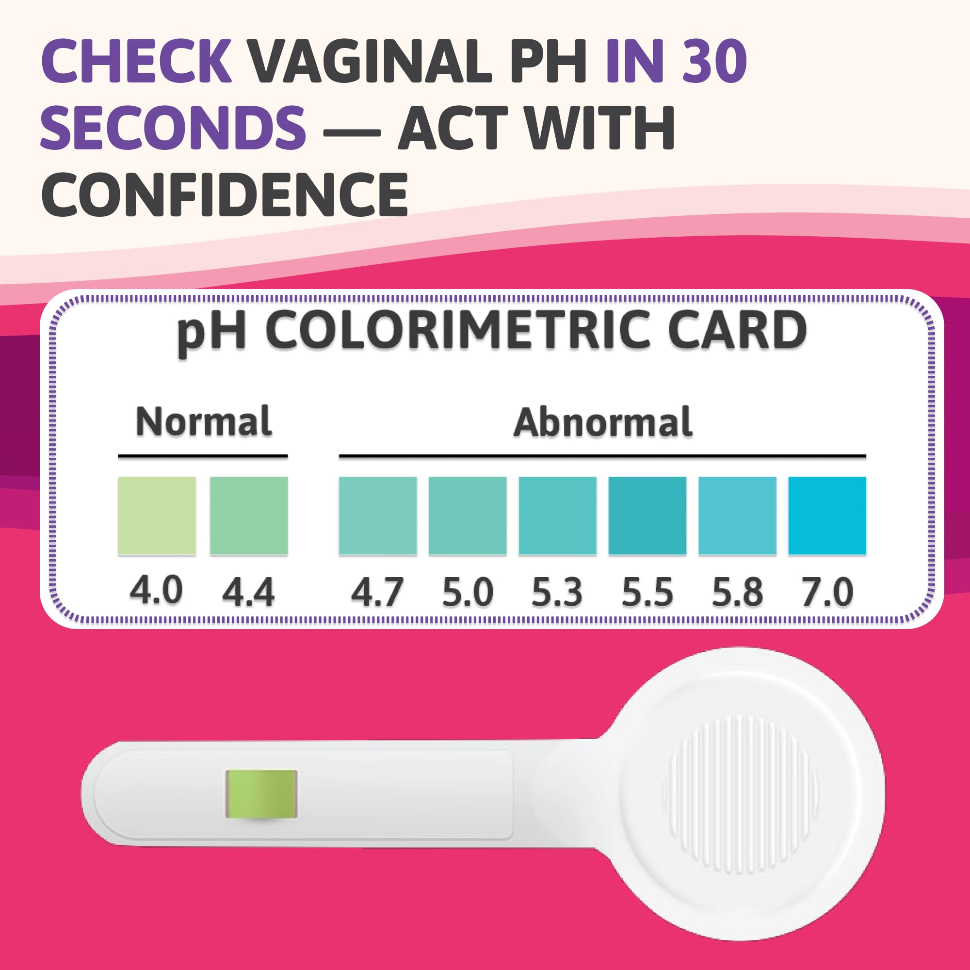 Exploro Vaginal pH Balance Test sealed pouch ensures freshness and hygiene before use.