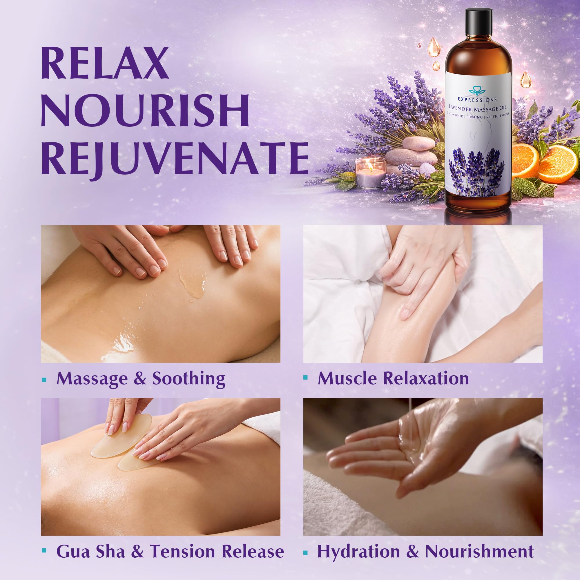 EXPRESSIONS WELLNESS Hand massage using the oil delivers soothing relief and warming comfort.