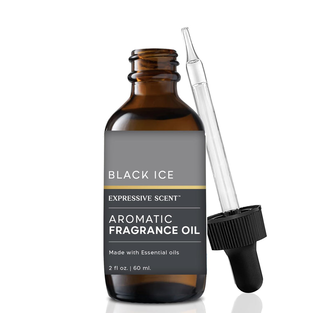 Expressive Scent Black Ice 2oz bottle ready for long-lasting home fragrance.