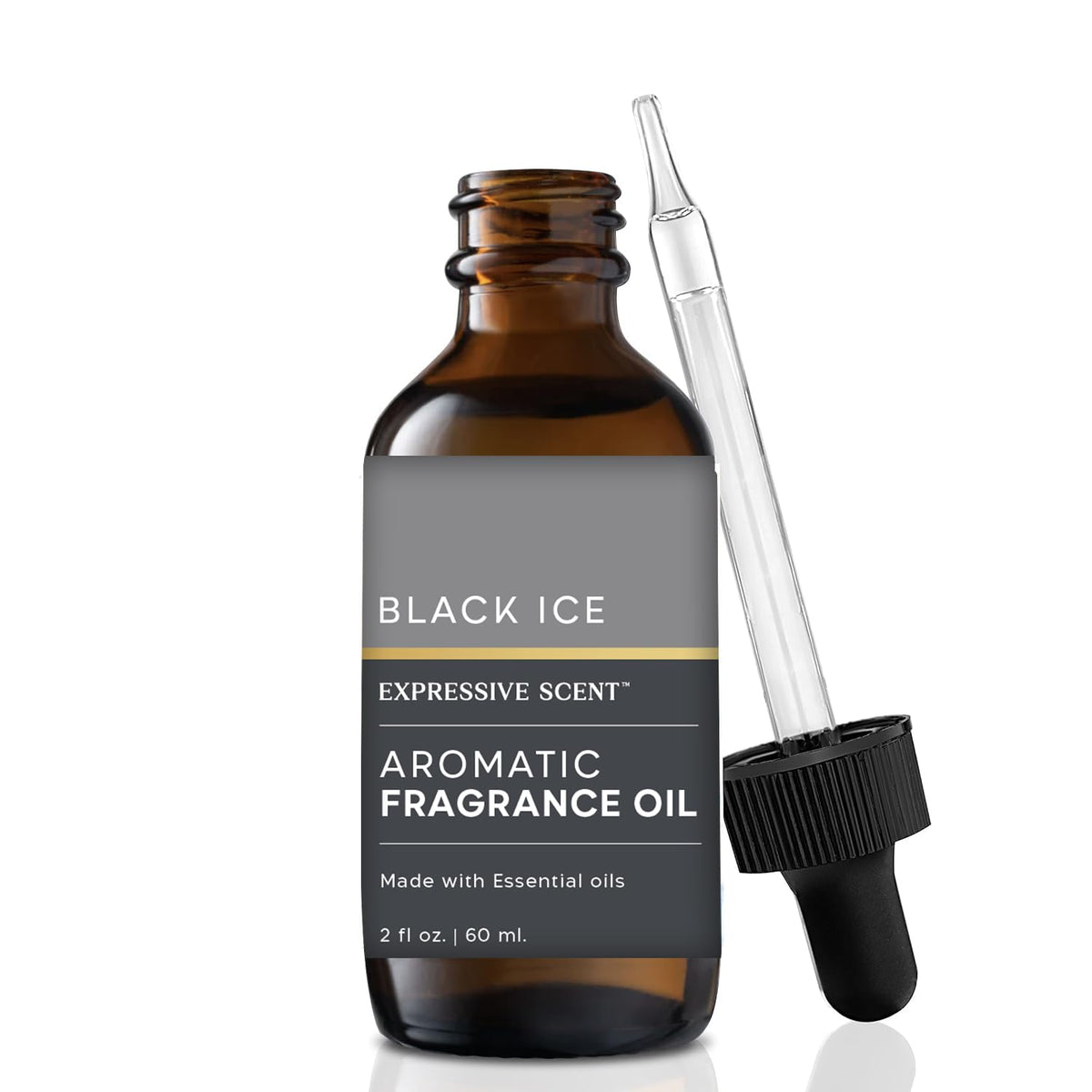 Expressive Scent Black Ice 2oz bottle ready for long-lasting home fragrance.