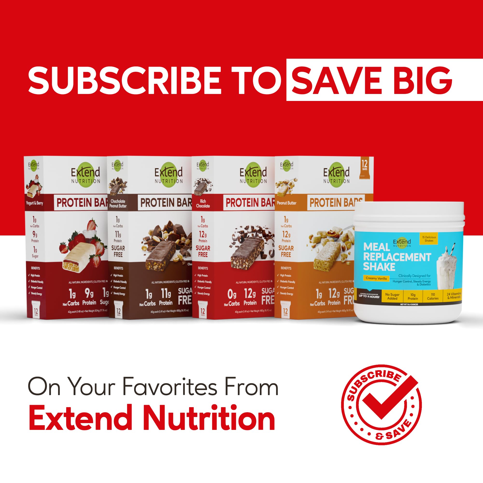 Extend Bar desk-friendly snack, easy to carry at work or school