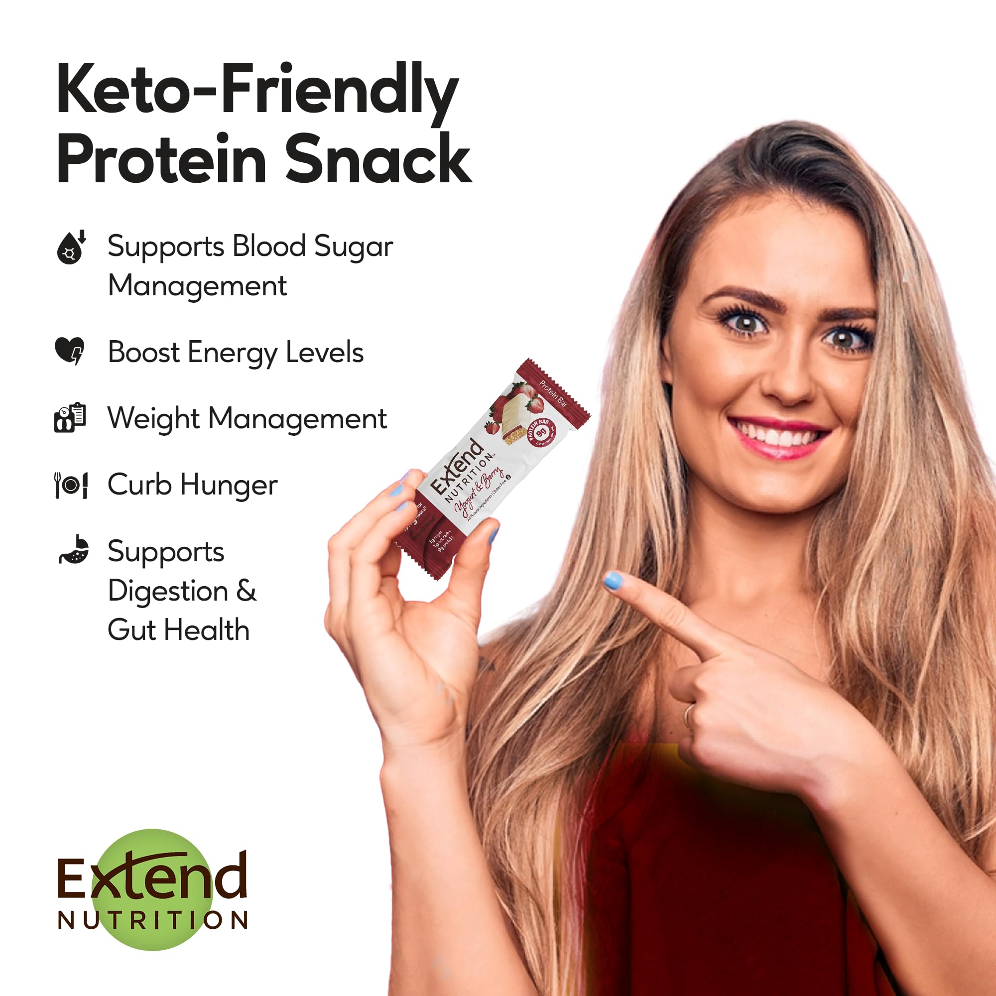 Extend Bar high protein content supports activity recovery