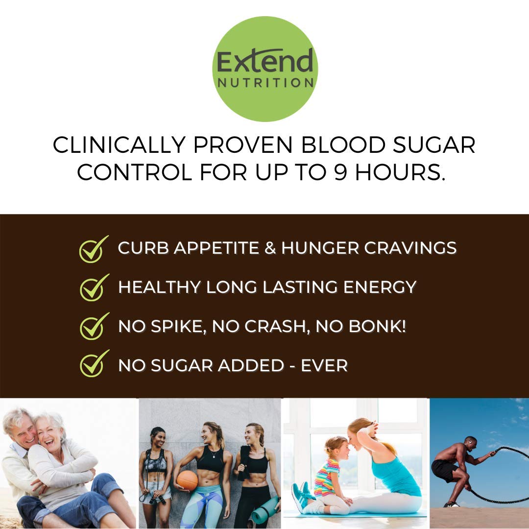 Extend Bar keto-friendly symbol visible, appealing to low-carb snackers