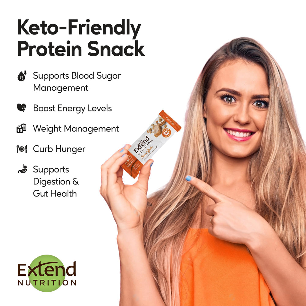Extend Bar sugar-free bar peanut butter ingredients – clean, natural formulation