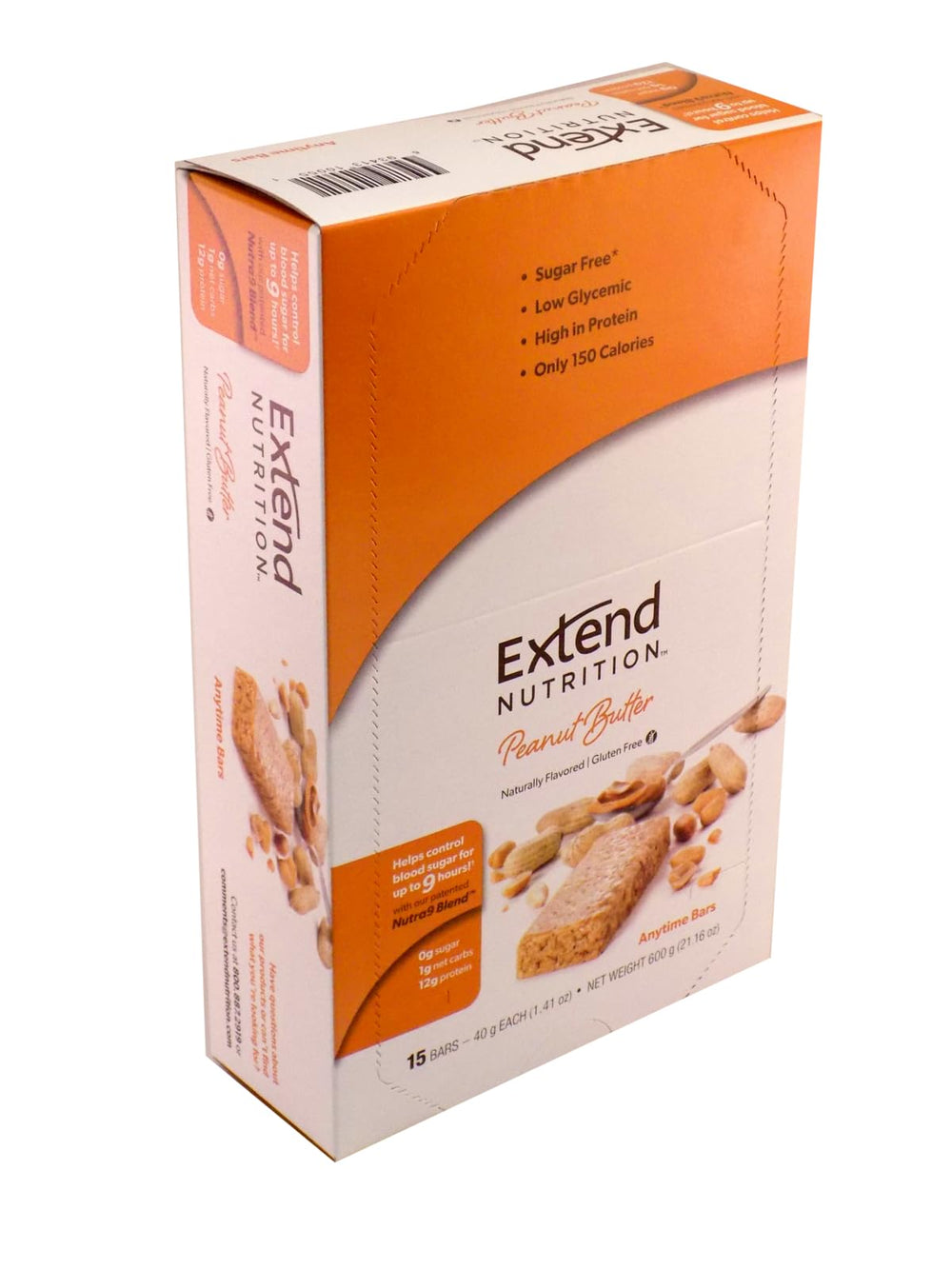 Extend Bar sugar-free bar peanut butter pre-workout snack – supports performance