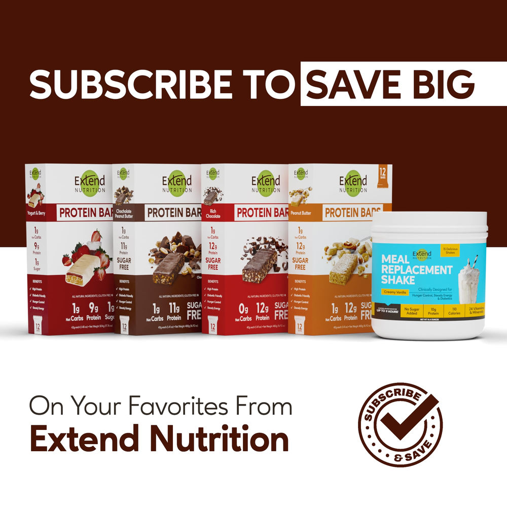 Extend Bar sugar-free snack on the go keeps hunger at bay