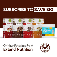 Extend Bar sugar-free snack on the go keeps hunger at bay