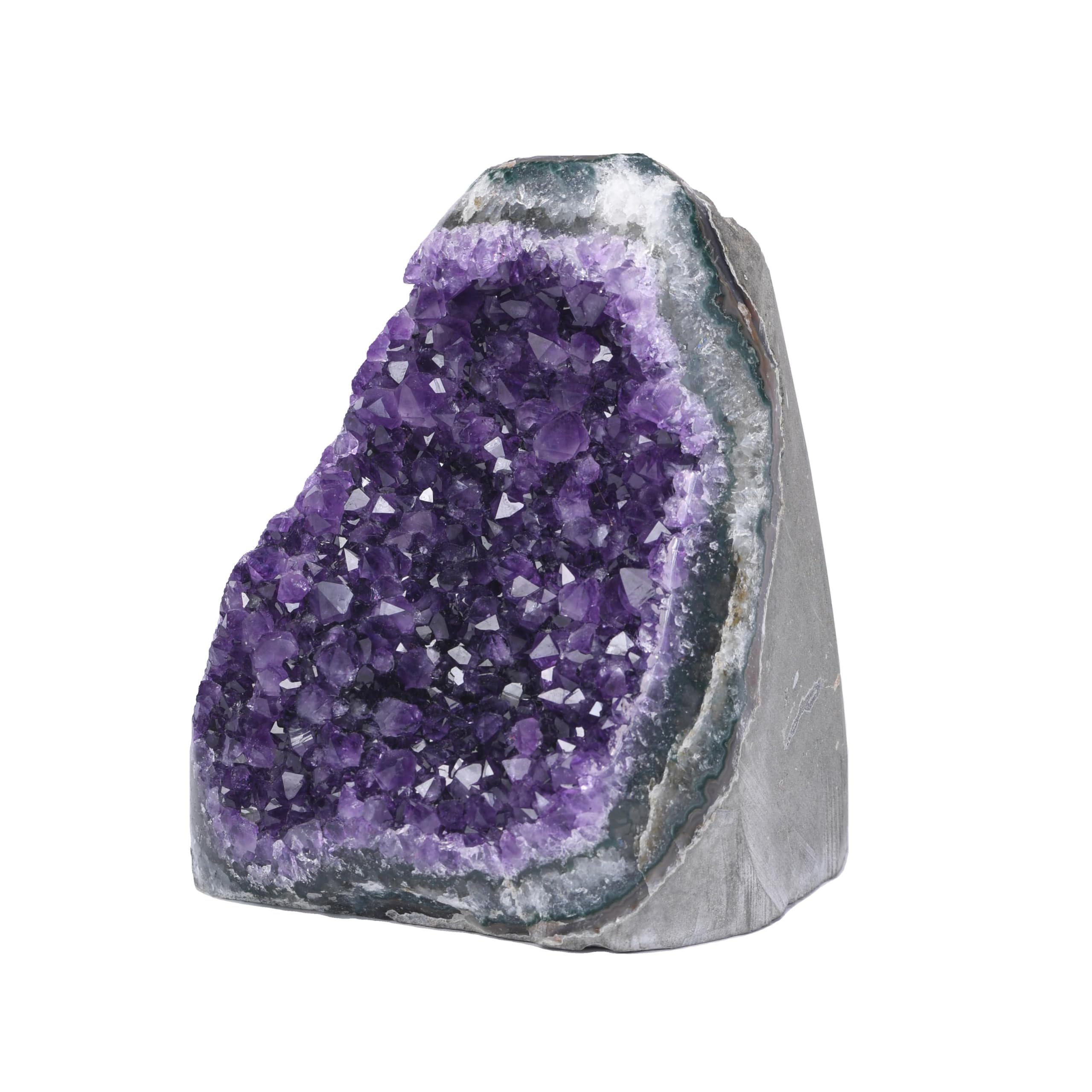 Extreme Rocks & Fossils amethyst geode large cluster Uruguay, natural color for striking display.