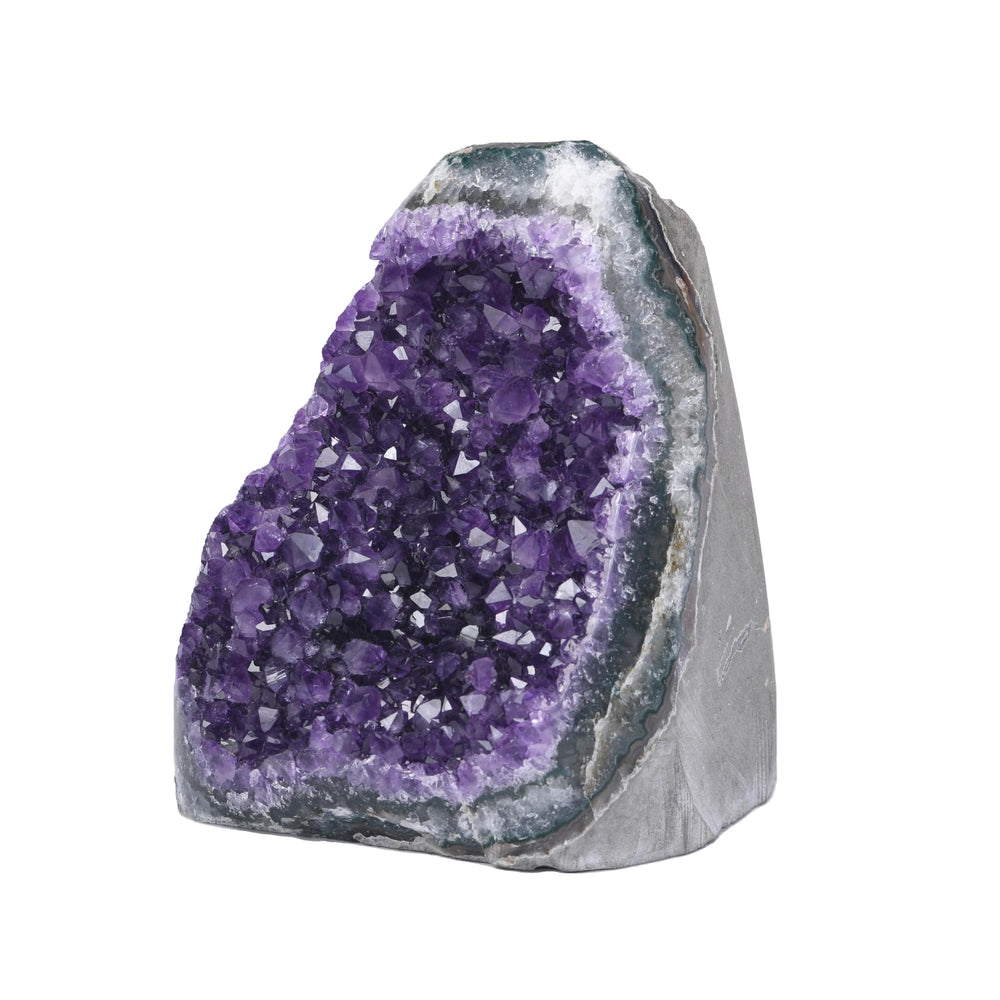 Extreme Rocks & Fossils amethyst geode large cluster Uruguay, natural color for striking display.