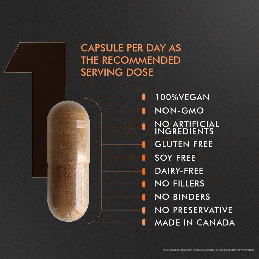 EXUVITAL 5 Mushroom Blend in hand hints on-the-go support