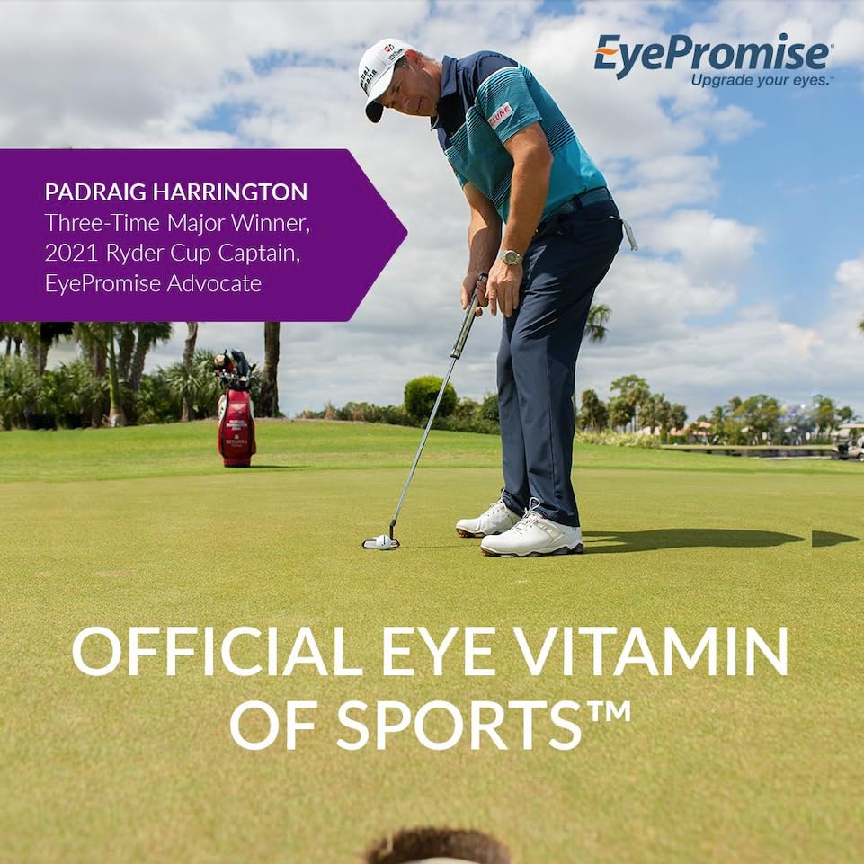 EyePromise Restore capsule close-up highlighting zeaxanthin and lutein ingredients.