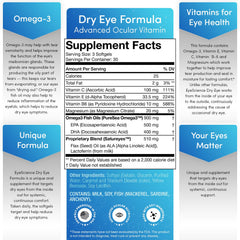 EyeScience Dry Eye Formula softgels being poured for morning routine hydration