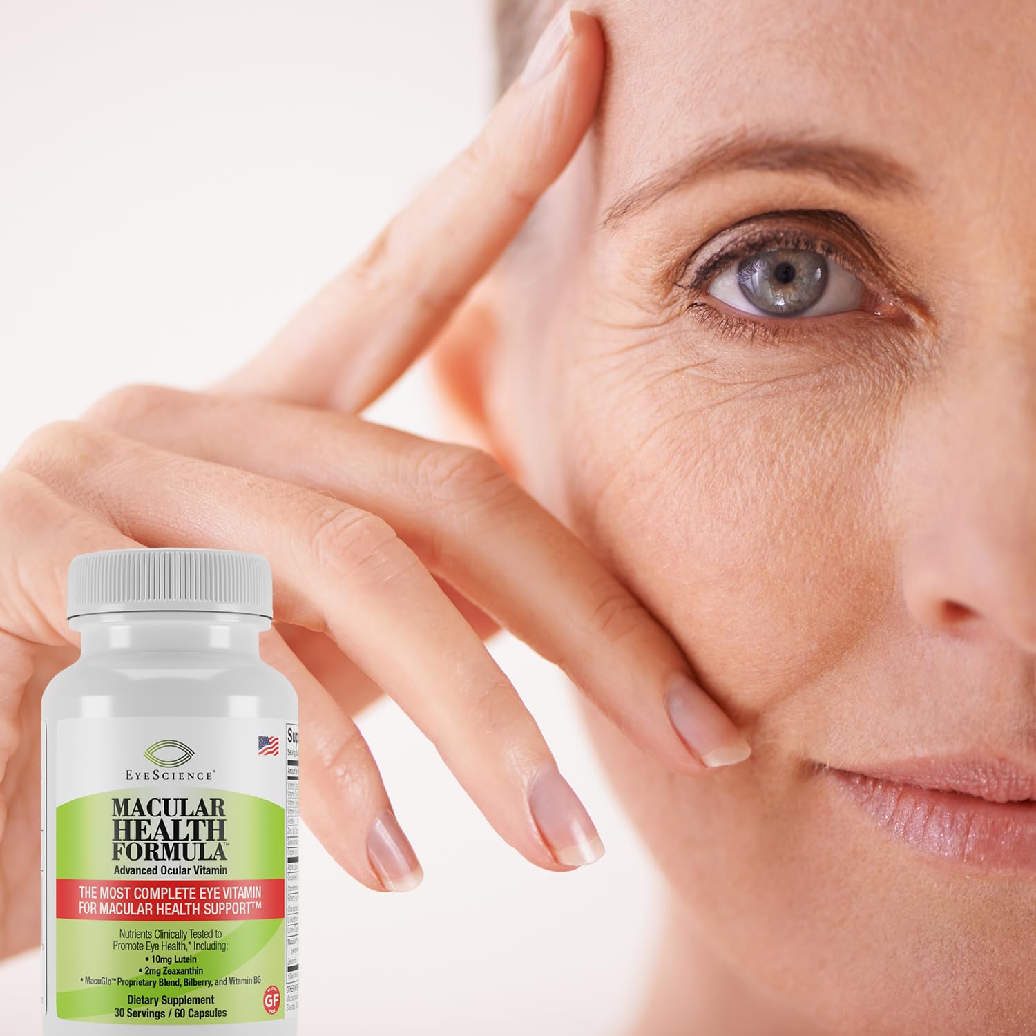 EyeScience gluten-free formula label for those avoiding gluten.