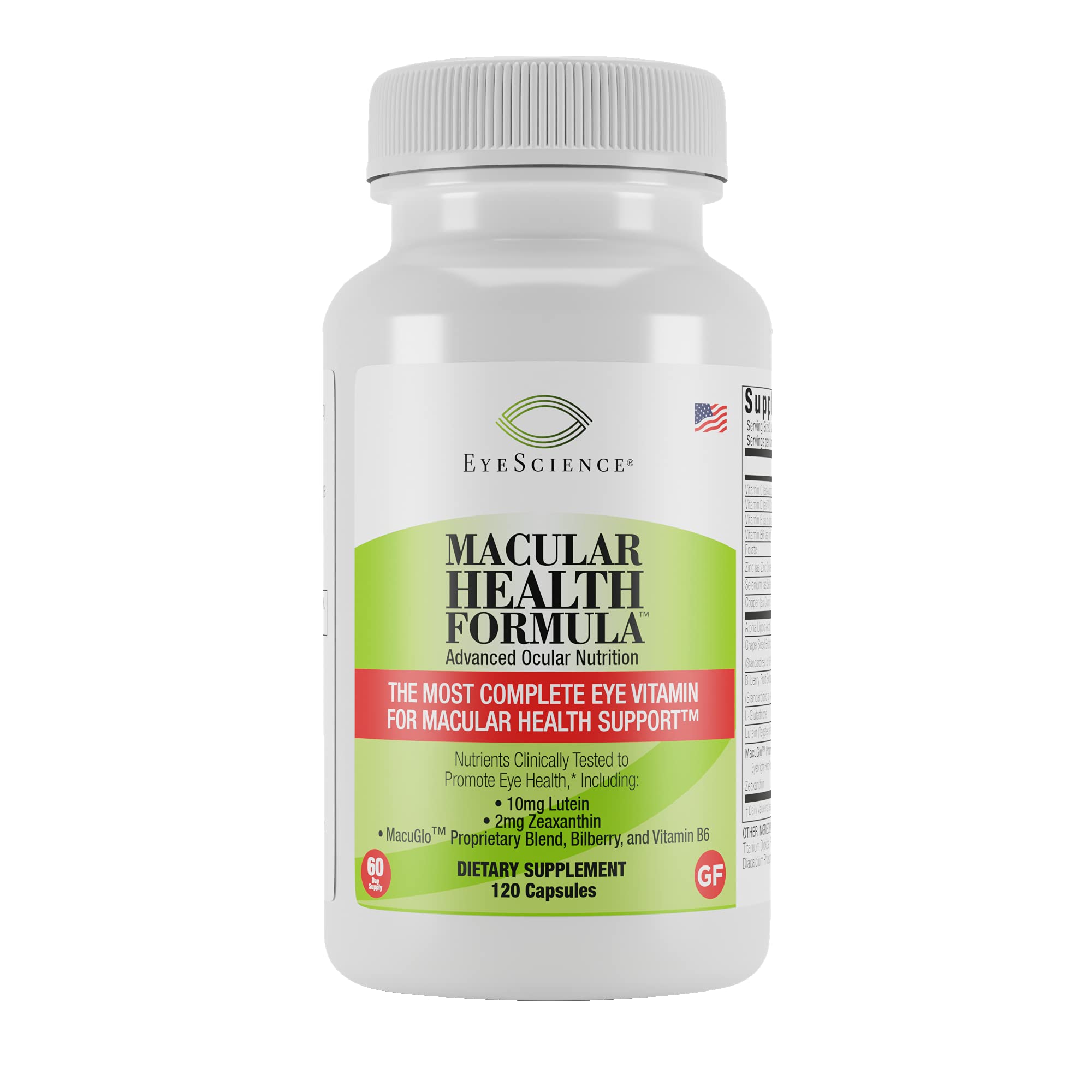 EyeScience Macular Health bottle for daily eye wellness support