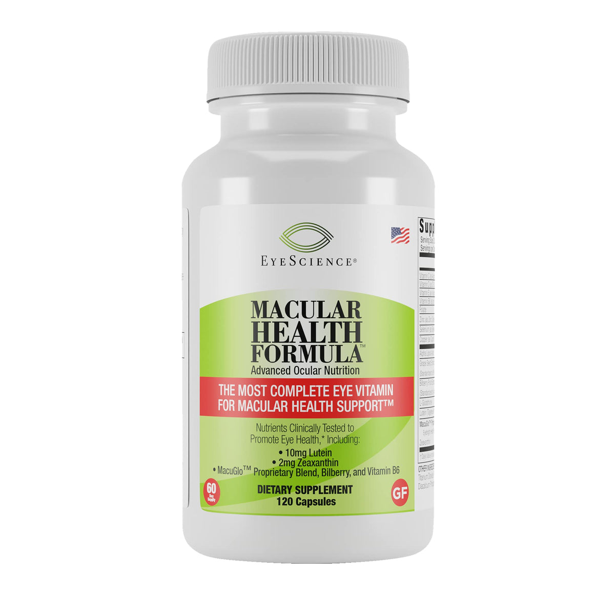 EyeScience Macular Health bottle for daily eye wellness support