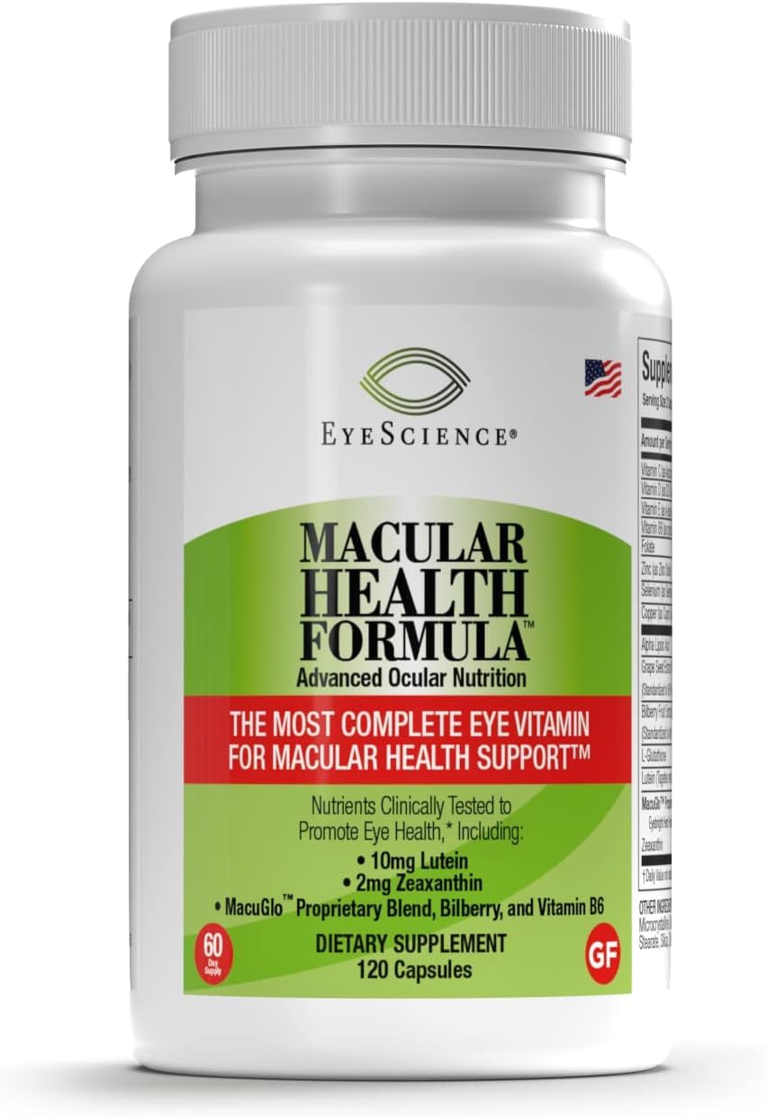 Macular Complete EyeScience Macular Health Formula – 120 Capsules | Complete Eye Health ...