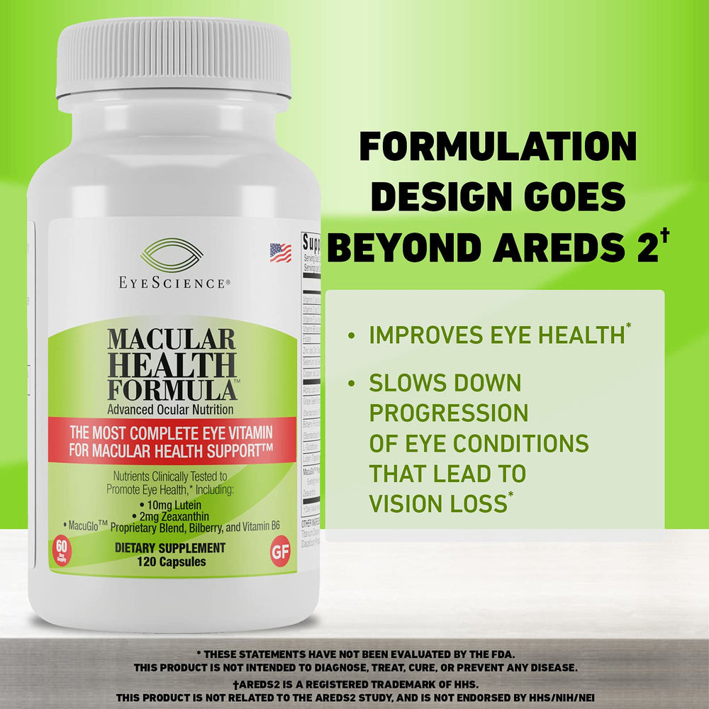 EyeScience Macular Health omega-3 visualization supporting eye nourishment