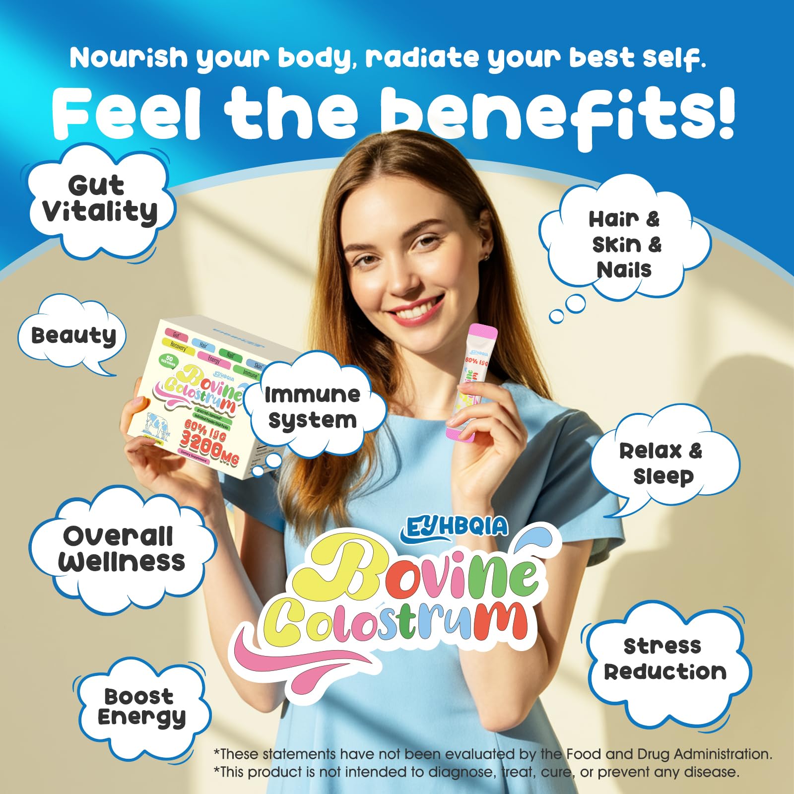 EYHBQIA colostrum powder liposomal-delivery visual suggests improved absorption