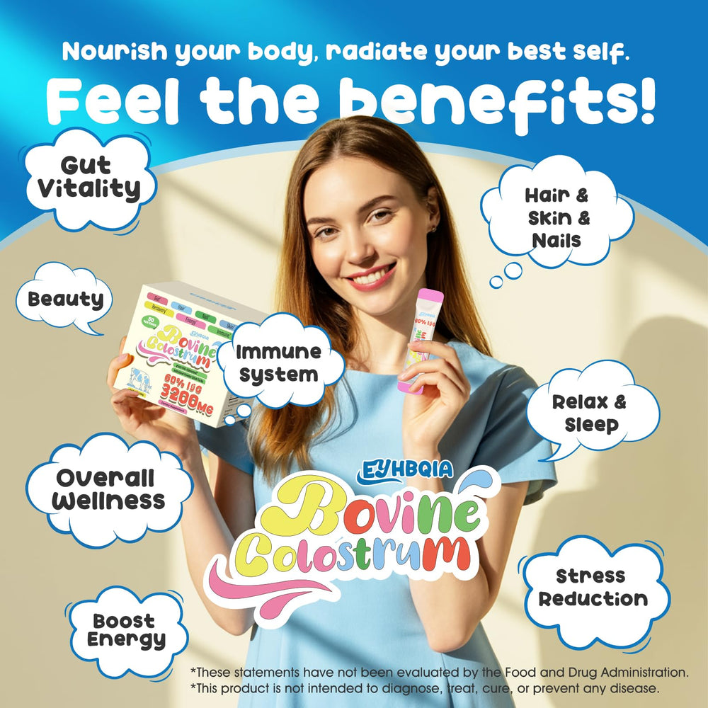 EYHBQIA colostrum powder liposomal-delivery visual suggests improved absorption