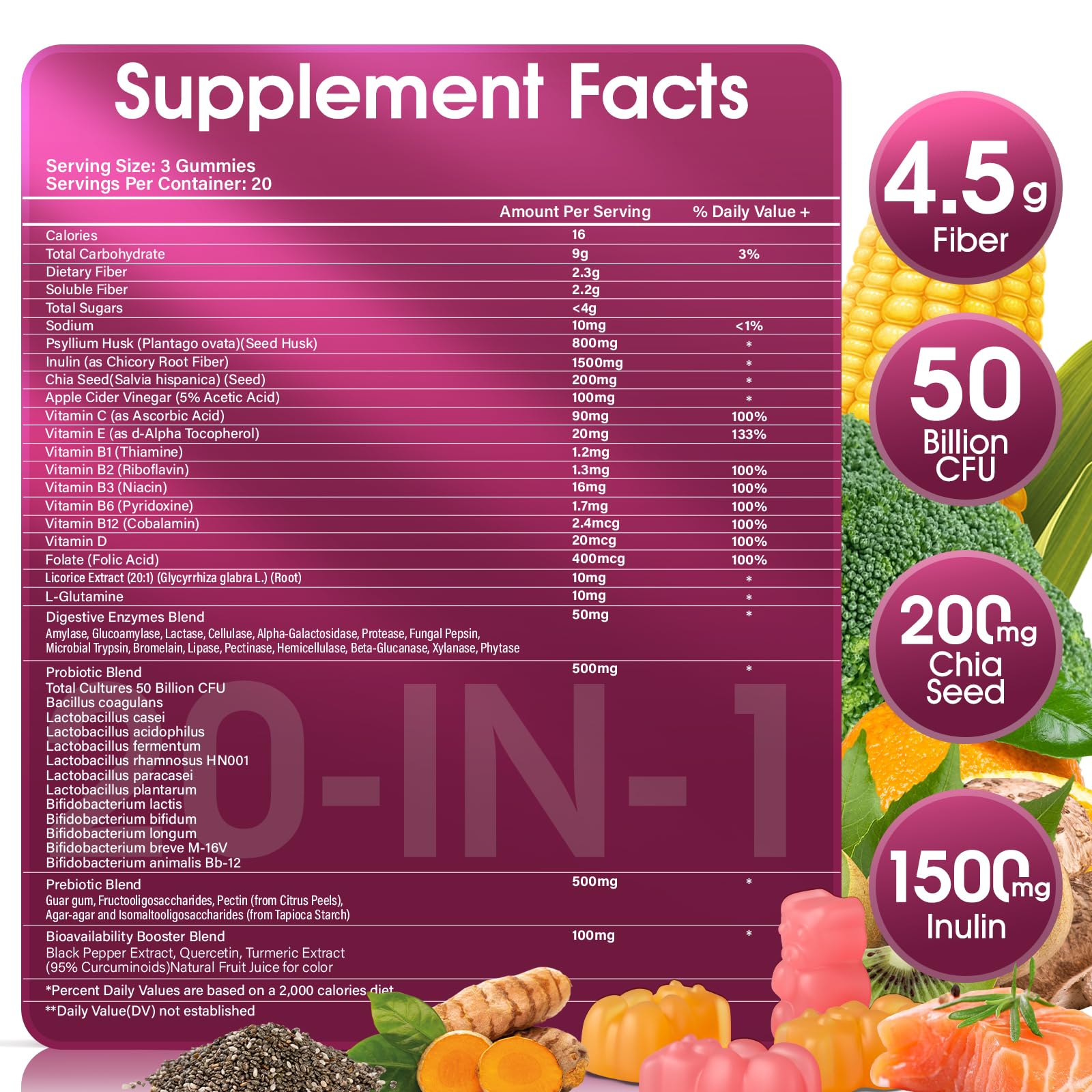 EYHBQIA real fruit juice gummies with under 4g sugar