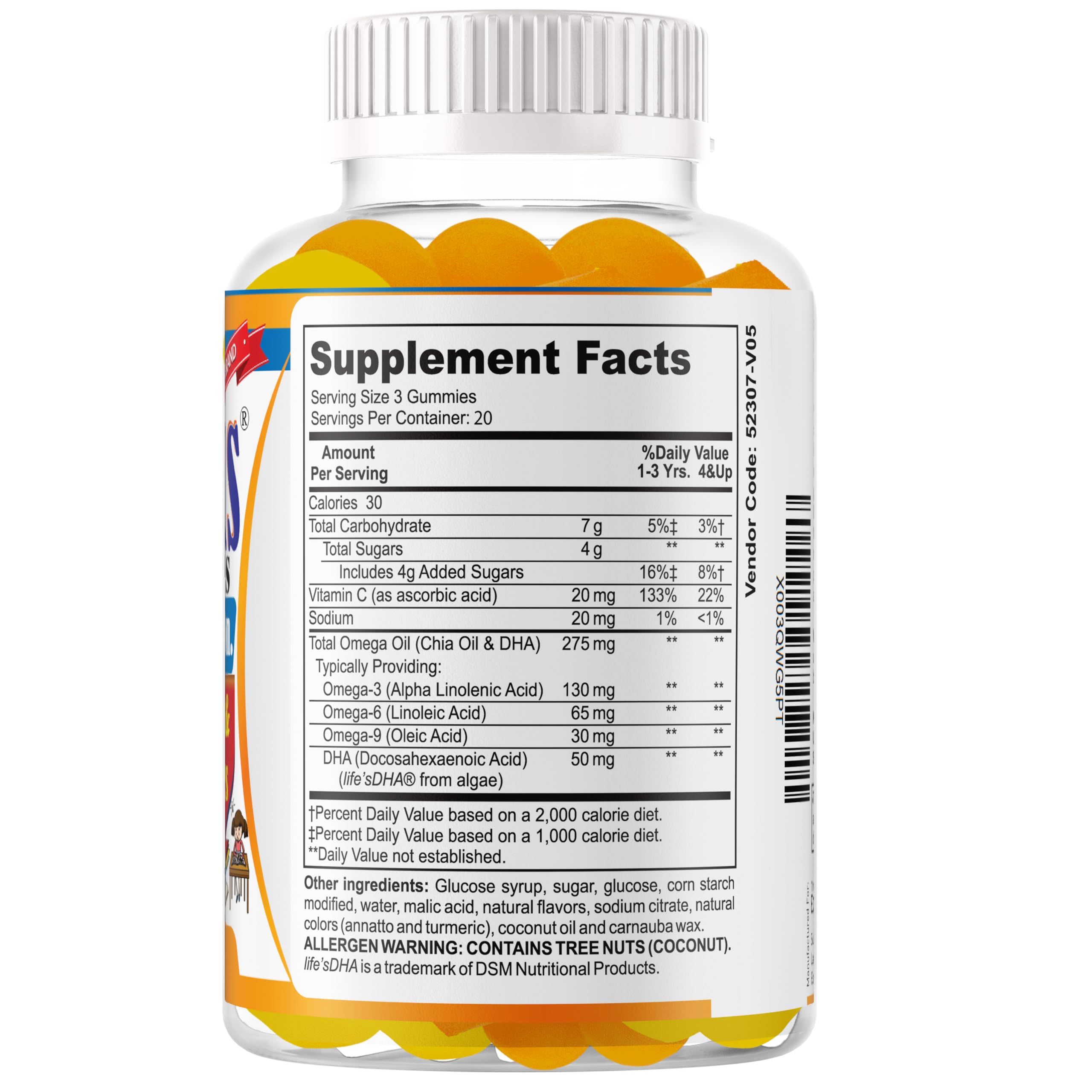 Ez-Focus Plus kids chew-fruit closeup emphasizes easy-to-chew texture and fruity taste