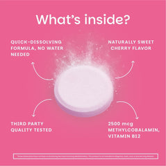 EZ Melts B12 label with vegan and gluten-free symbols for clean quality