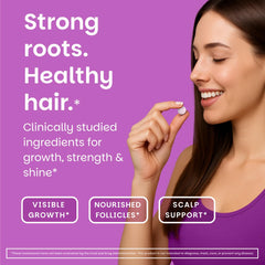 EZ Melts Bamboo shoot silica highlights scalp support and shinier hair appearance.