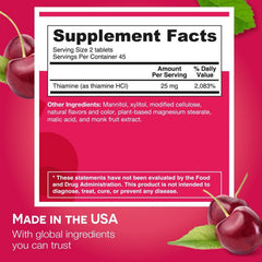 EZ Melts cherry burst flavor packaging highlighting taste and vegan formula.