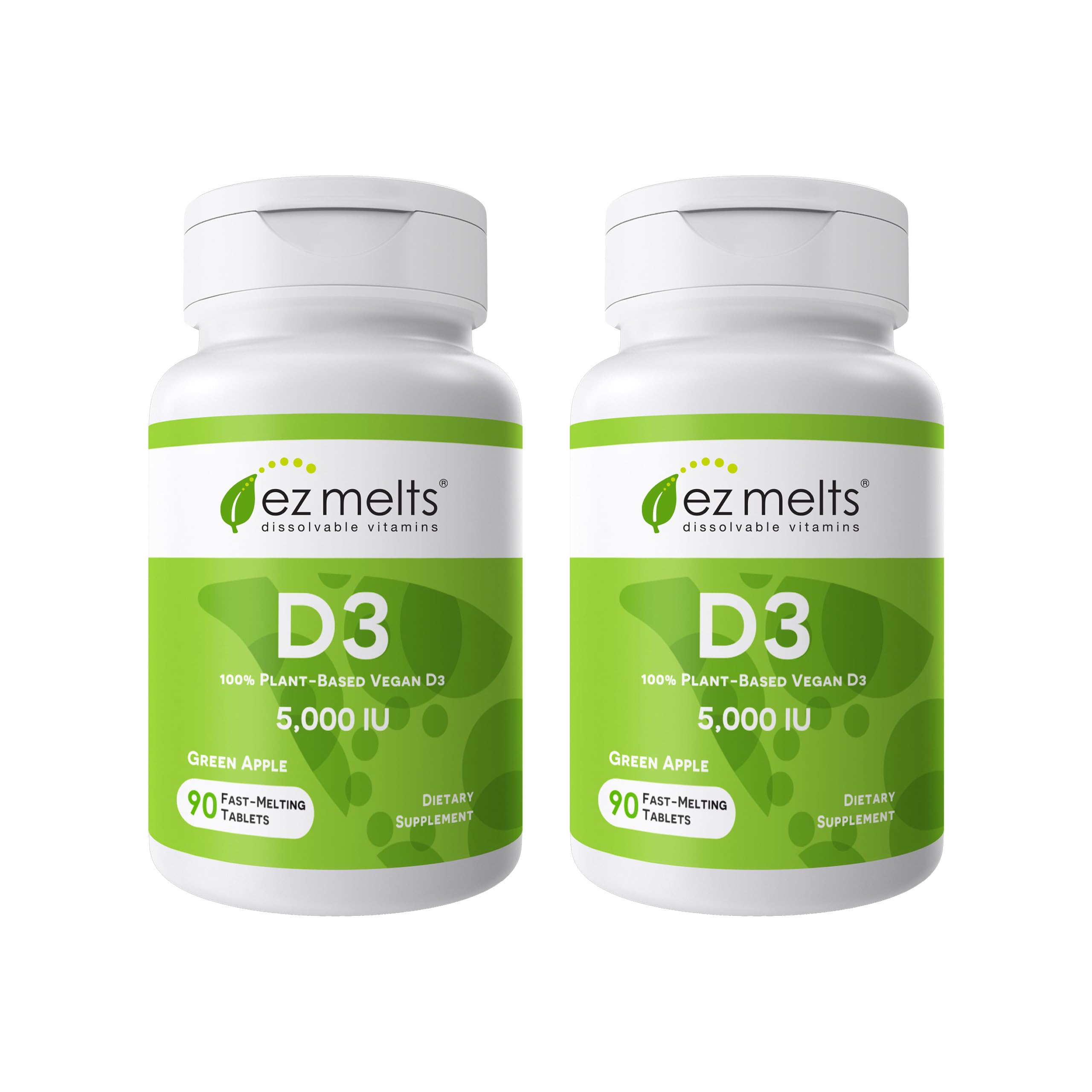 EZ Melts Vitamin D3 bottle closeup for easy daily intake