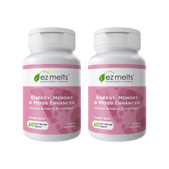 EZ Melts front label shows Cherry Berry formula for daily vitality