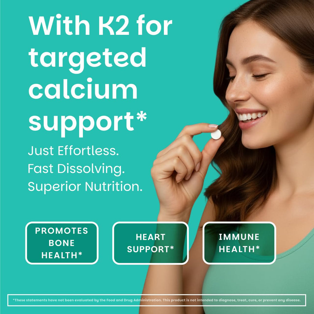 EZ Melts green apple flavor dissolves on the tongue for a pleasant experience.