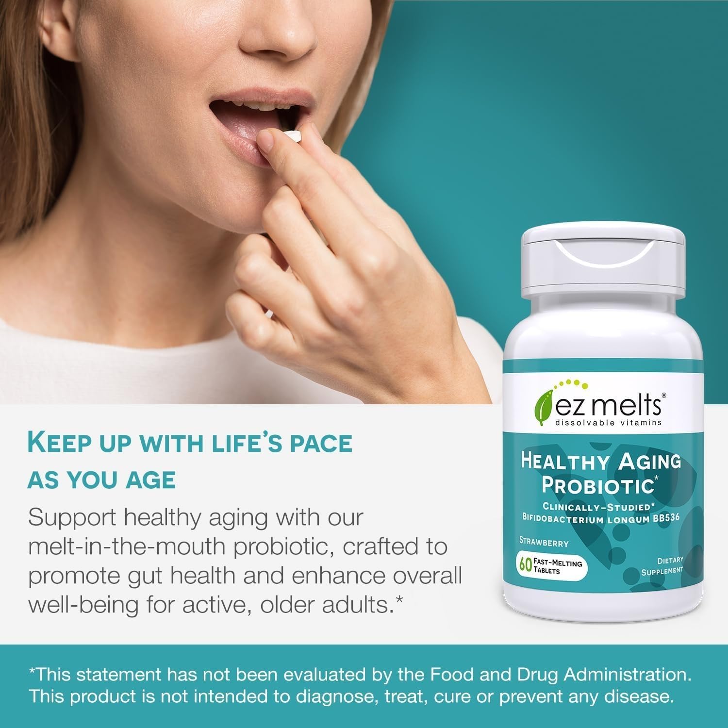EZ Melts easy-to-open container supports seniors seeking simple daily care.