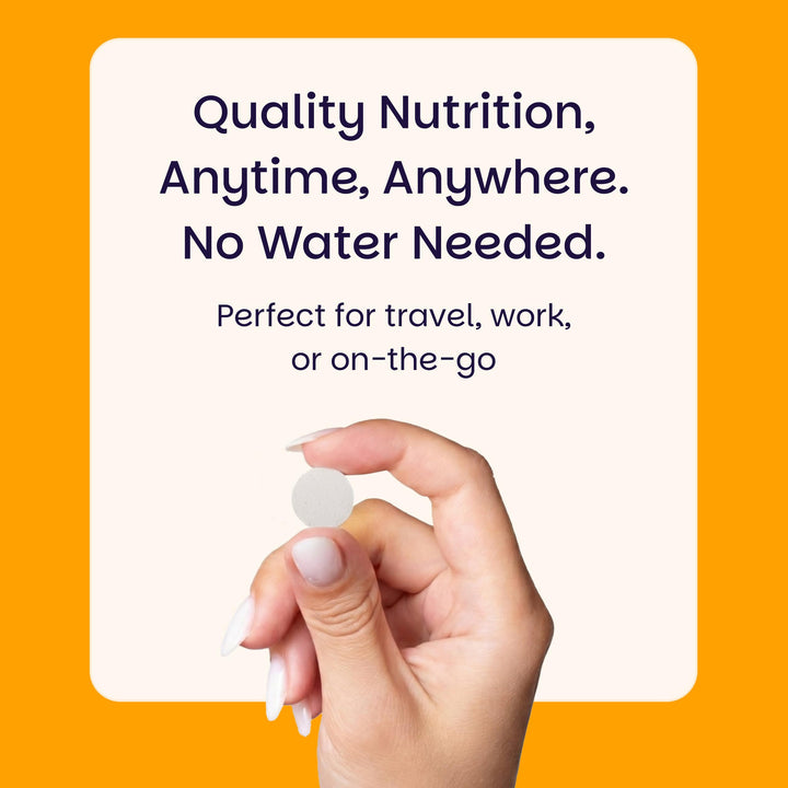 EZ Melts scoop of fermented tea powder highlighting natural ingredients benefit
