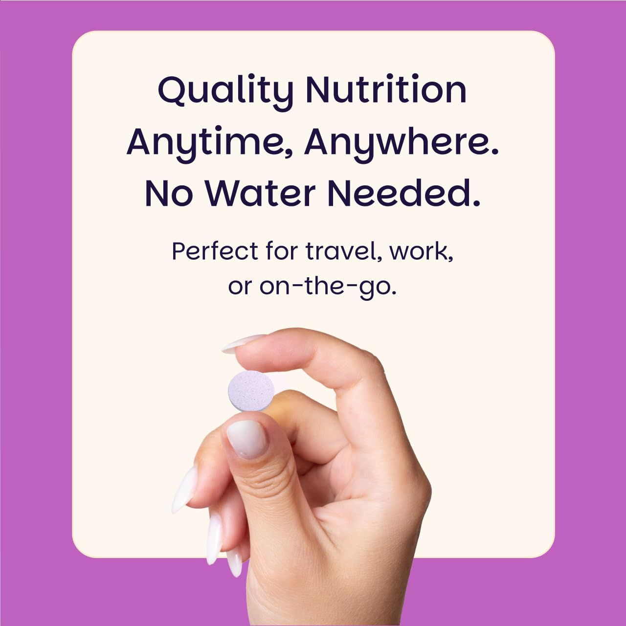 EZ Melts packaging shown as part of a simple daily routine.