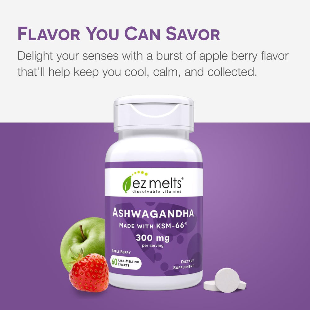 EZ Melts 30-day supply supports consistent mood, sleep, and stress management.