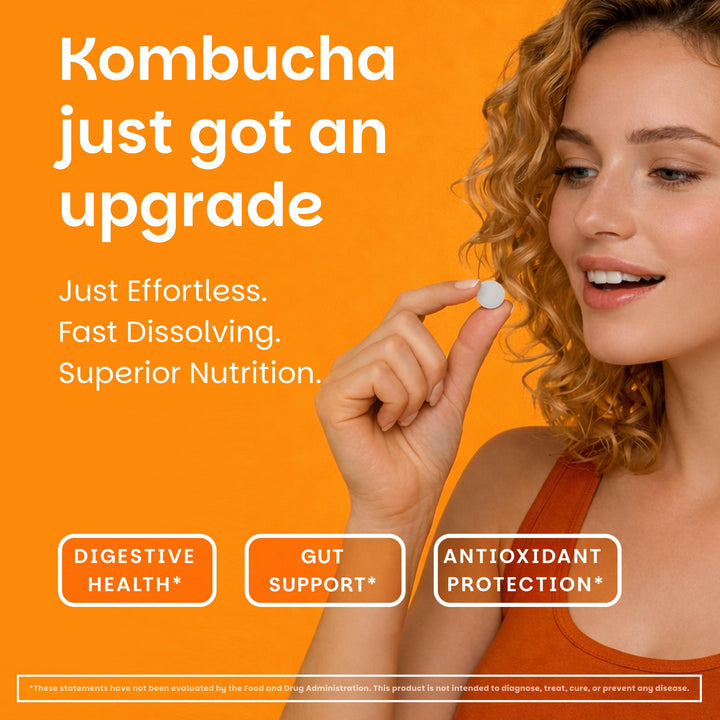EZ Melts tablet dissolving in mouth illustrating convenient on-the-go benefit