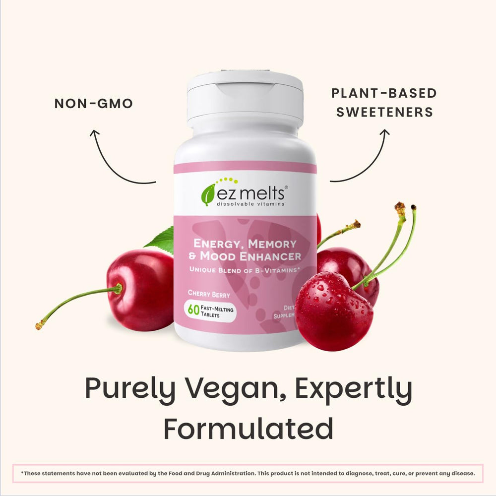 EZ Melts vegan non-GMO badge on packaging