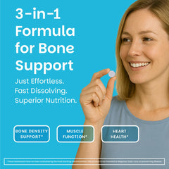 EZ Melts vegan non-GMO formula label highlights clean ingredients.