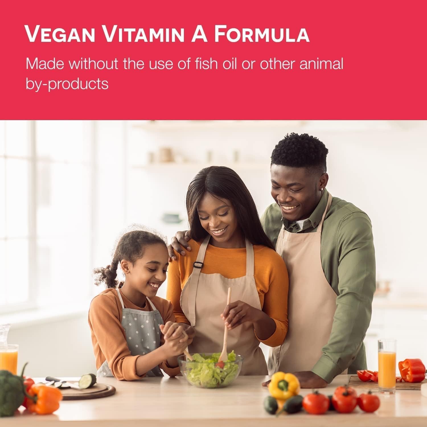 EZ Melts vegan non-GMO ingredients for clean daily vitamin A
