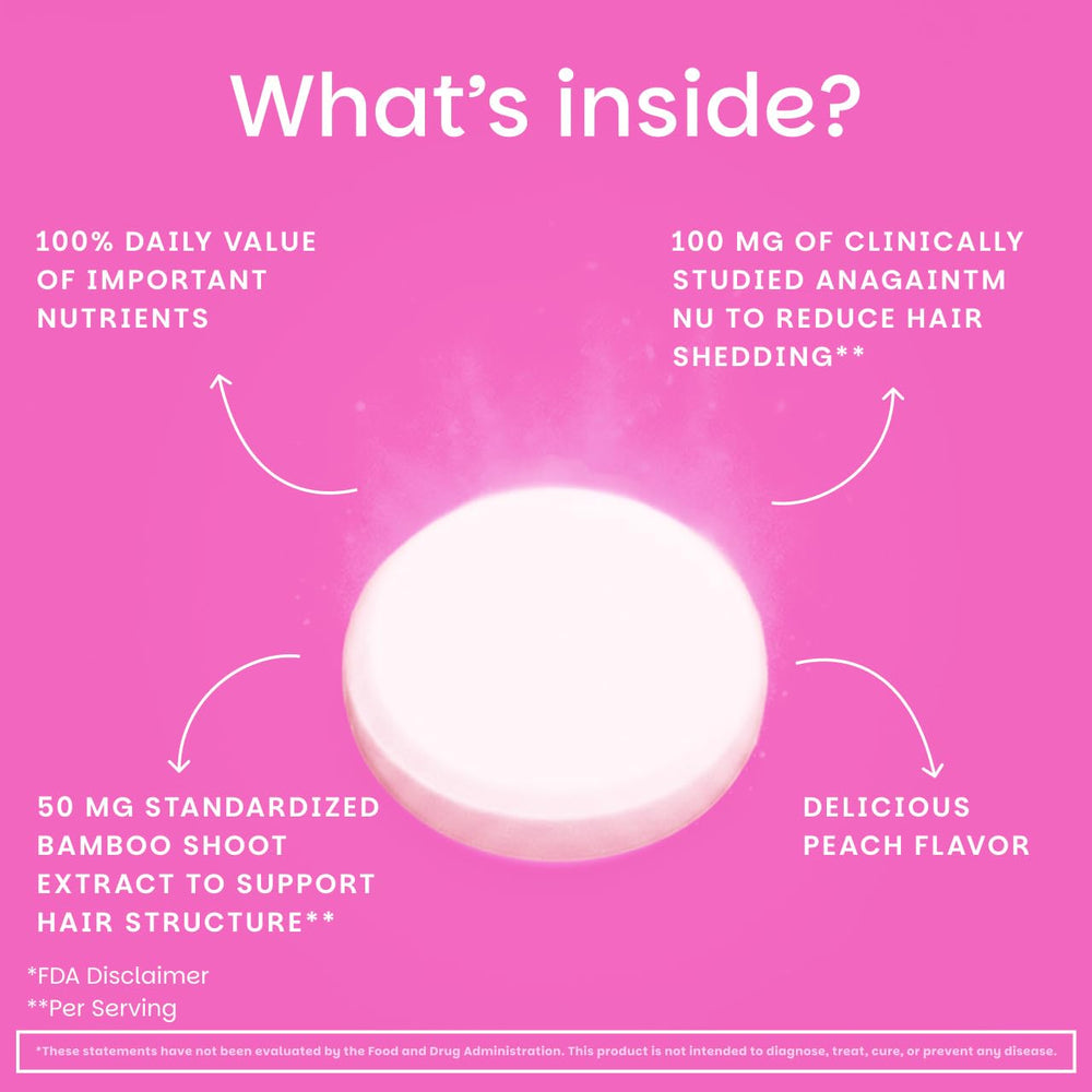 EZ Melts ingredient list highlighting essential nutrients