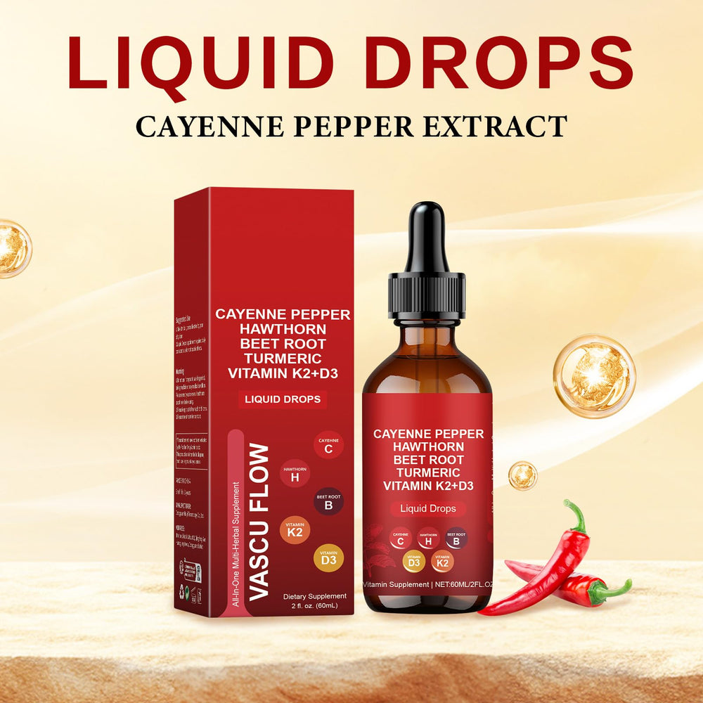 EZTZMCN Cayenne Pepper Drops beet root and turmeric visual highlighting ingredients