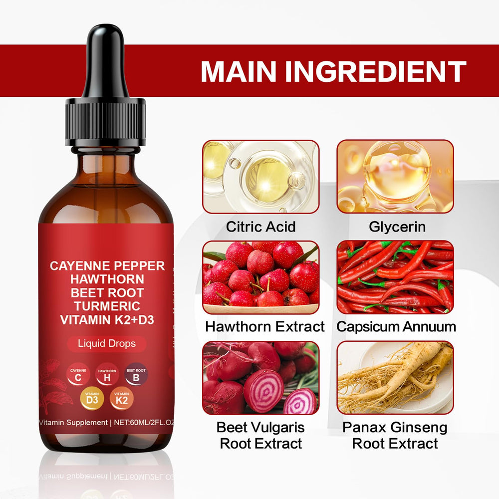 EZTZMCN Cayenne Pepper Drops pour demonstrates fast sublingual absorption for quick support
