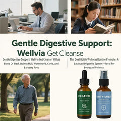 EZTZMCN Wellvia Gut Cleanse ingredients highlight gentle herbal balance
