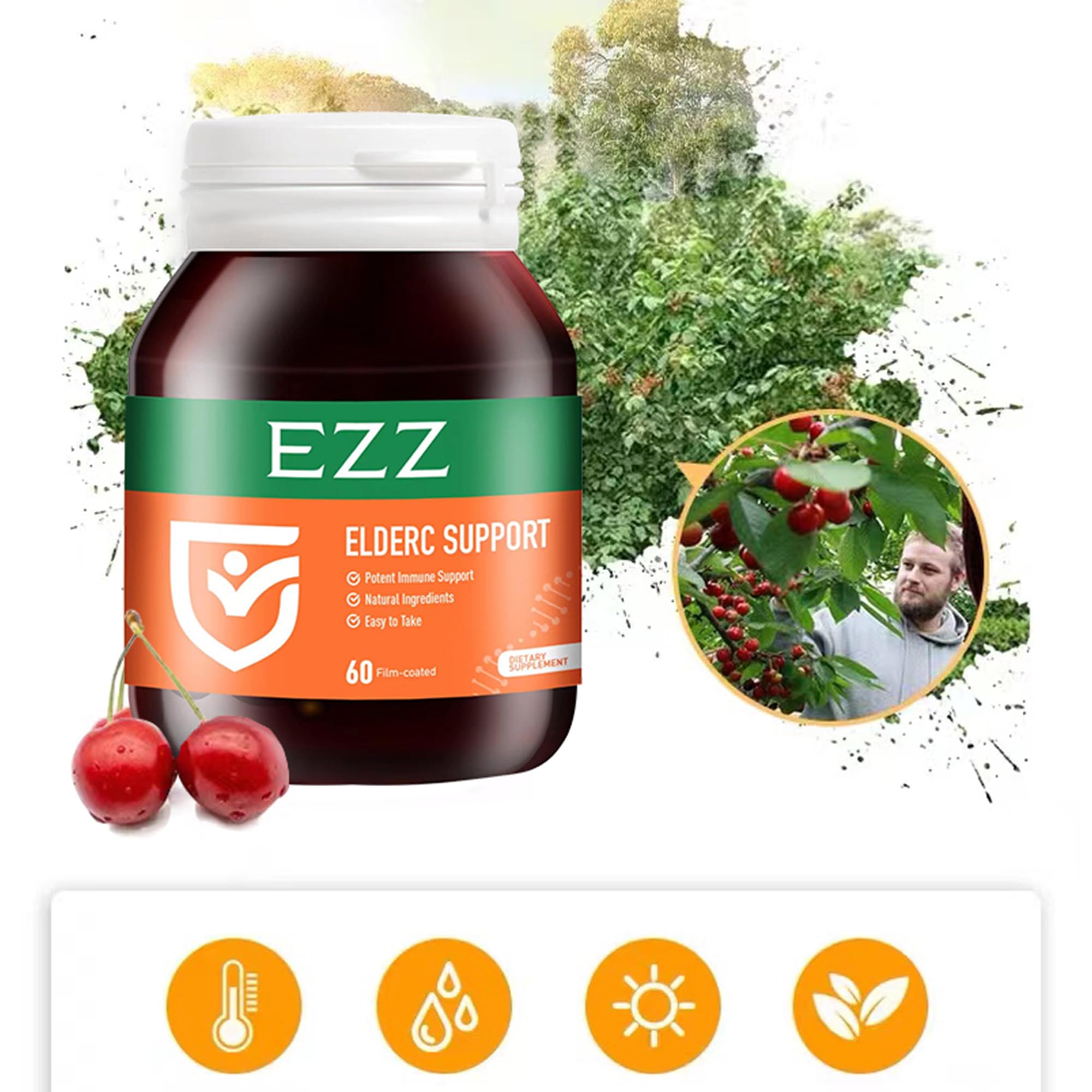 EZZ ElderC Support bottle pour for convenient daily dosing