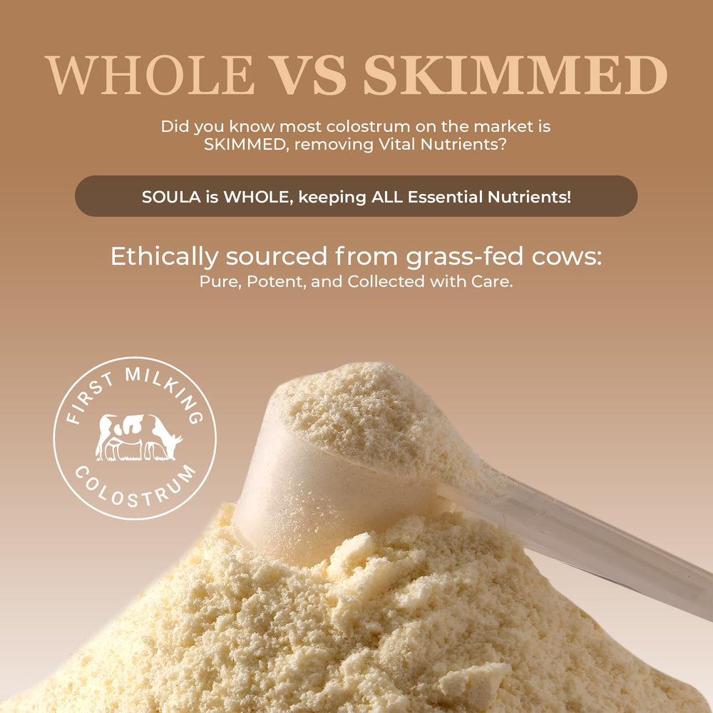 Scoop setup for EZZIWELL Colostrum Powder enables easy daily servings
