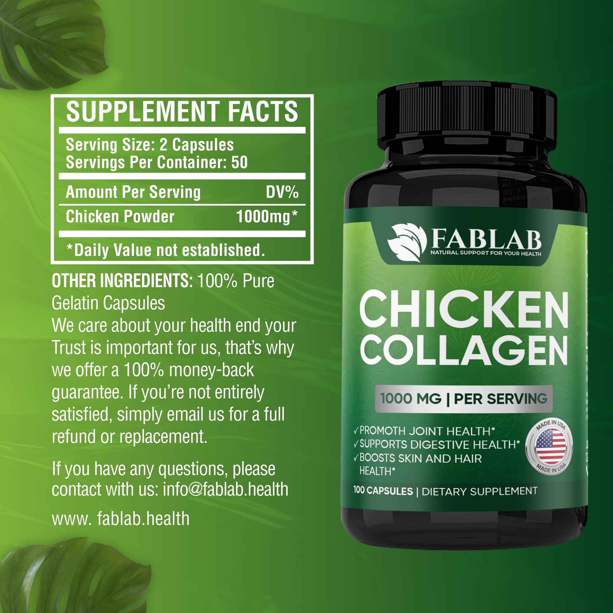 FabLab Chicken Collagen Type II daily routine supports mobility-friendly days.