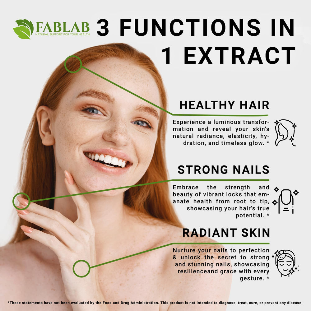 FabLab glow image suggesting hair and skin benefits